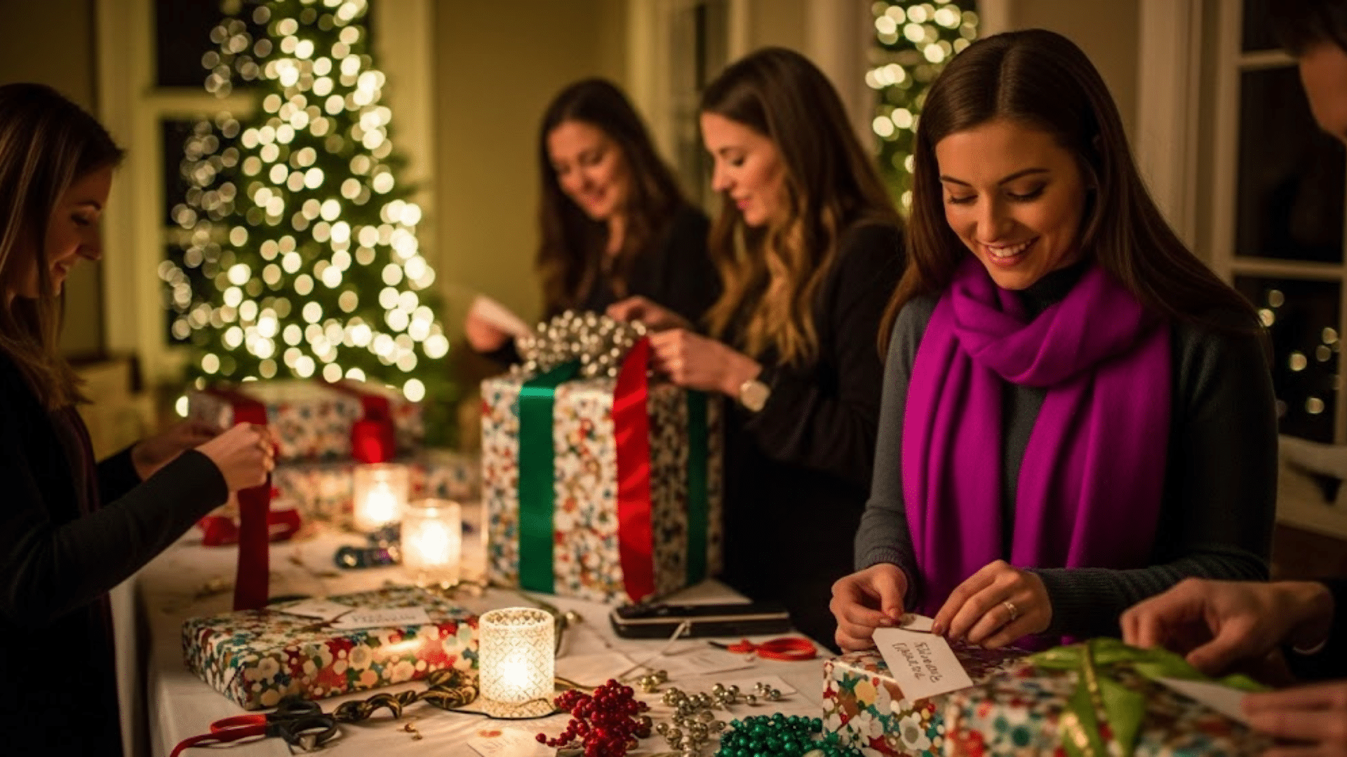 DIY Holiday Wrapping Station