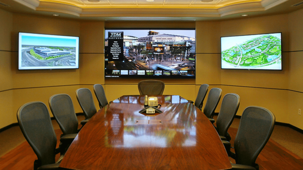 conference room setup