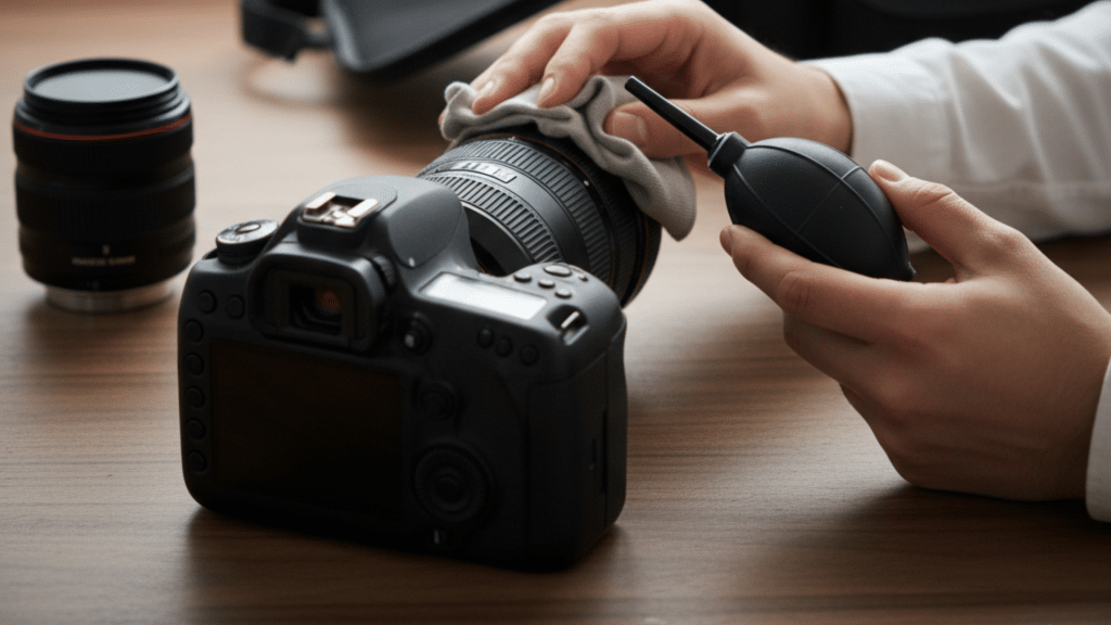 how to care and maintain camera equipment