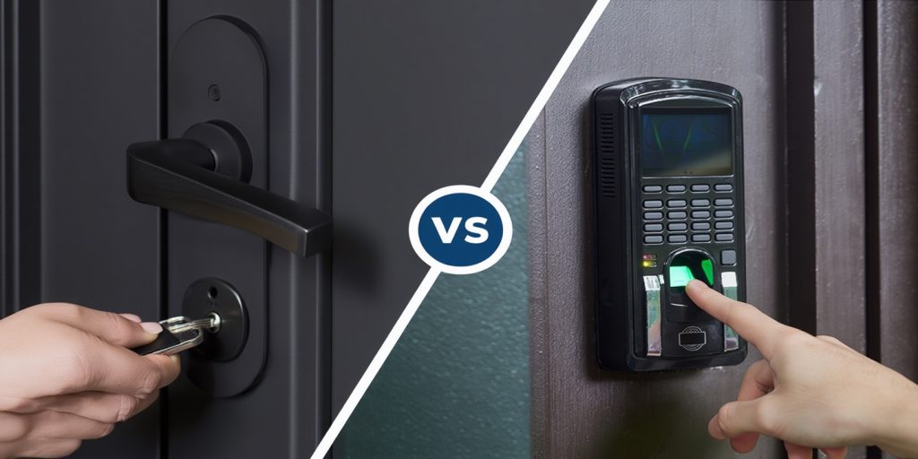Smart lock vs traditional lock featured img