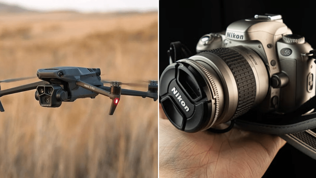 drone cameras vs handheld cameras pros cons
