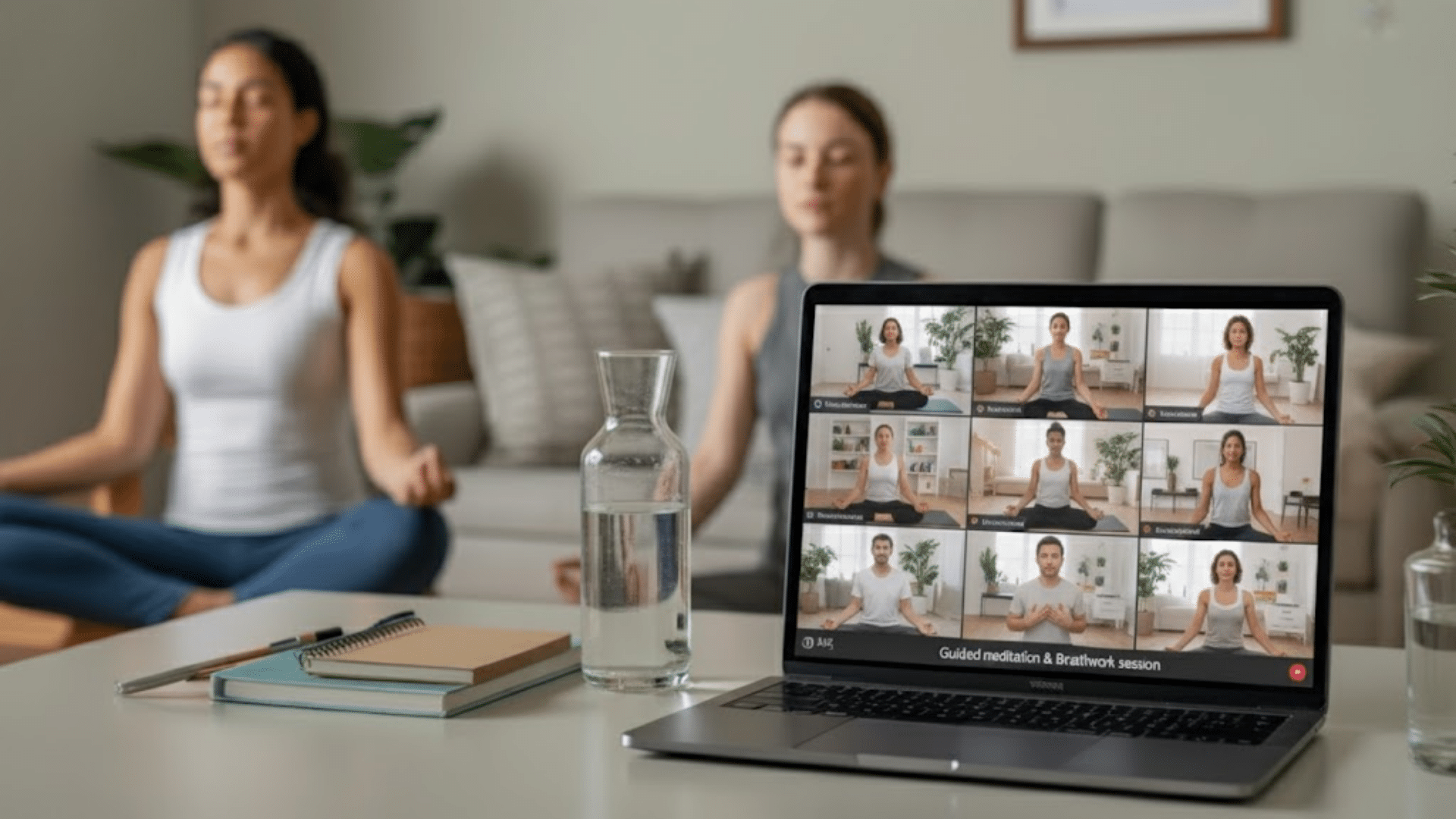 guided meditation or breathwork session