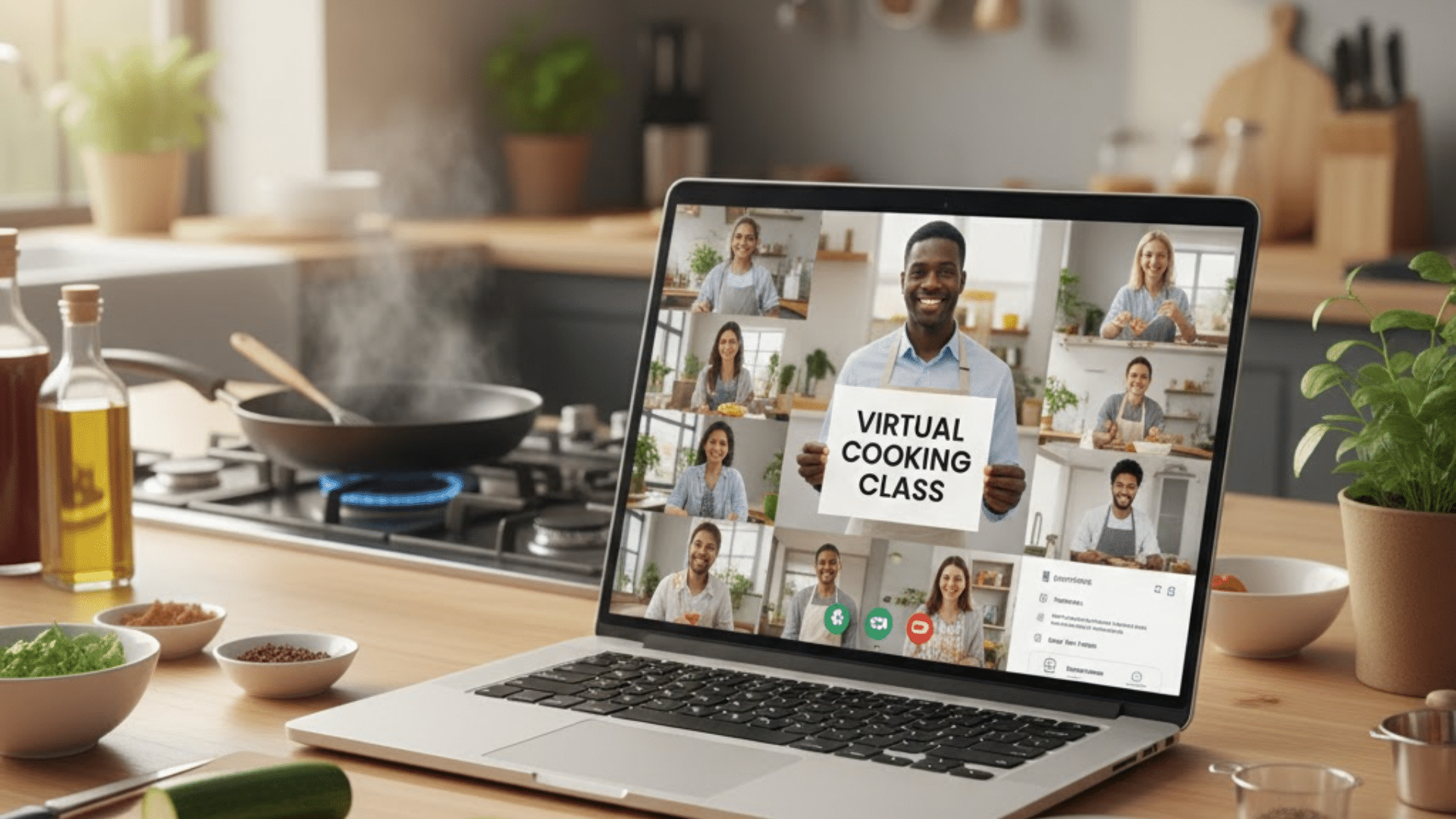 virtual cooking class for employees