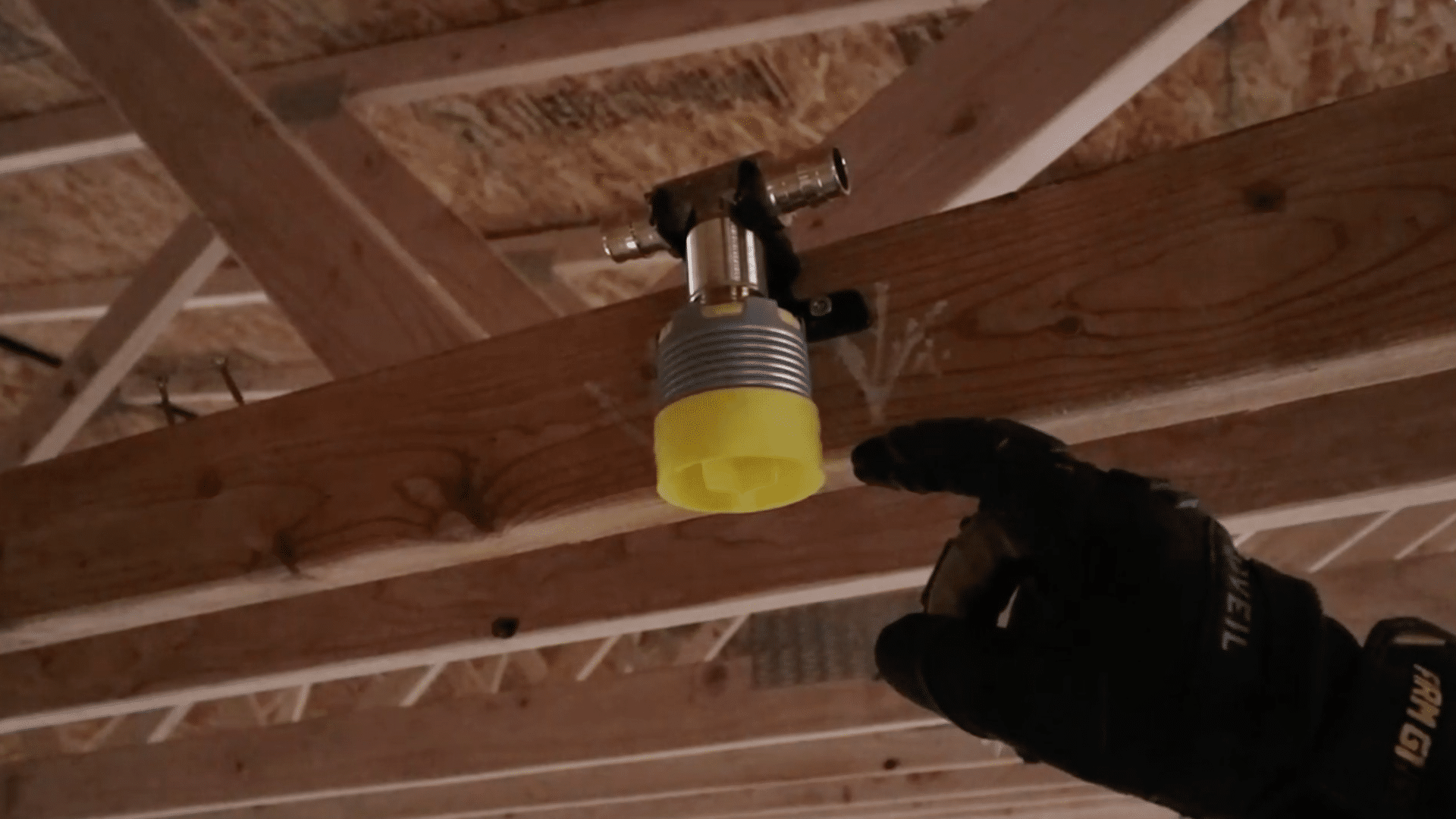 Mount the Bracket and Snap the Tee Assembly Into Place