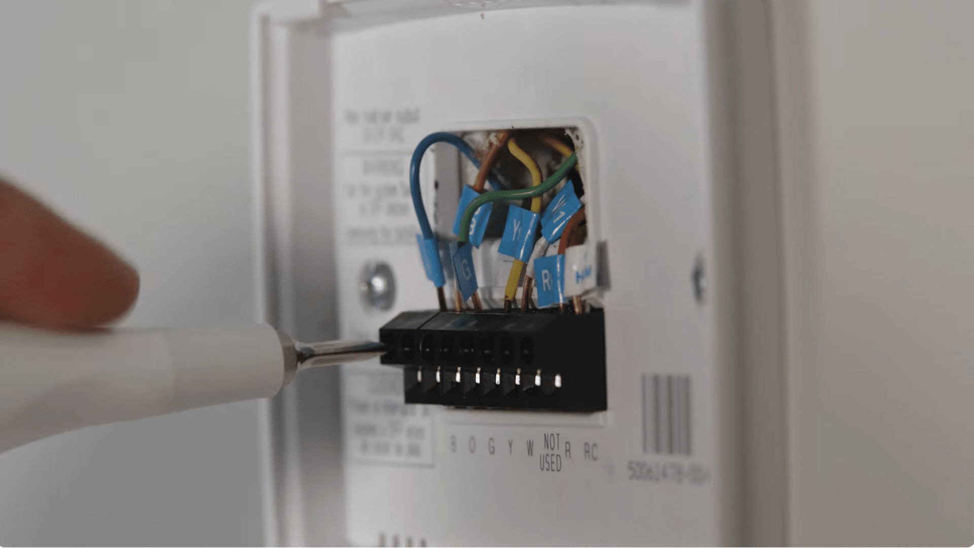 Remove The Old Thermostat Plate