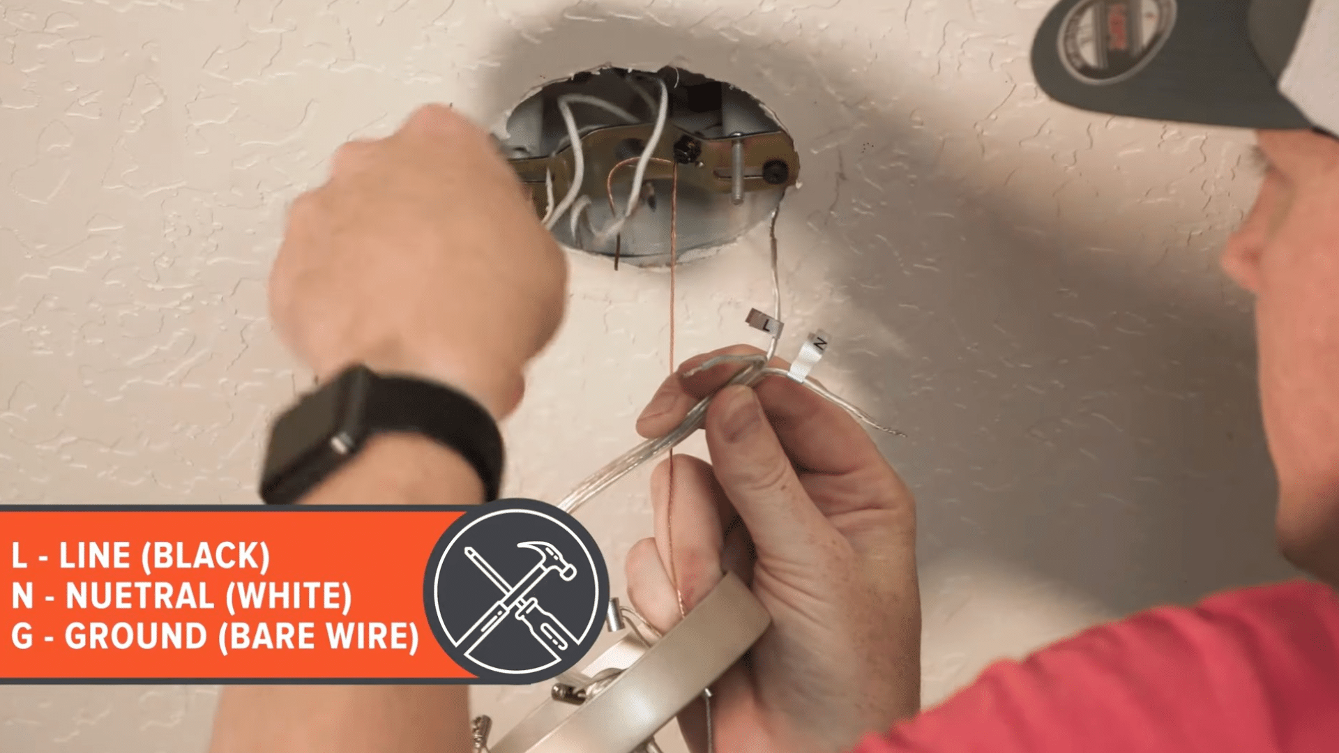 Step 8 Connect the New Fixture Wires