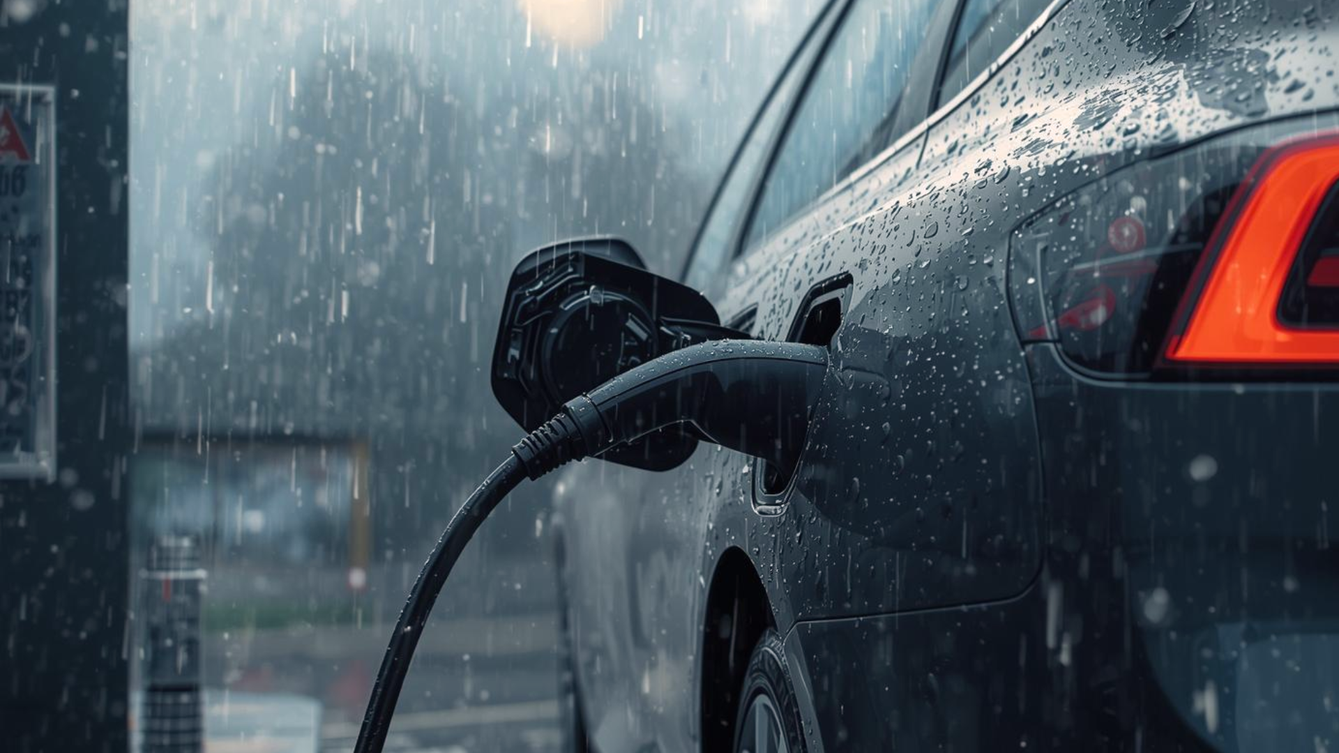 can you charge tesla in rain