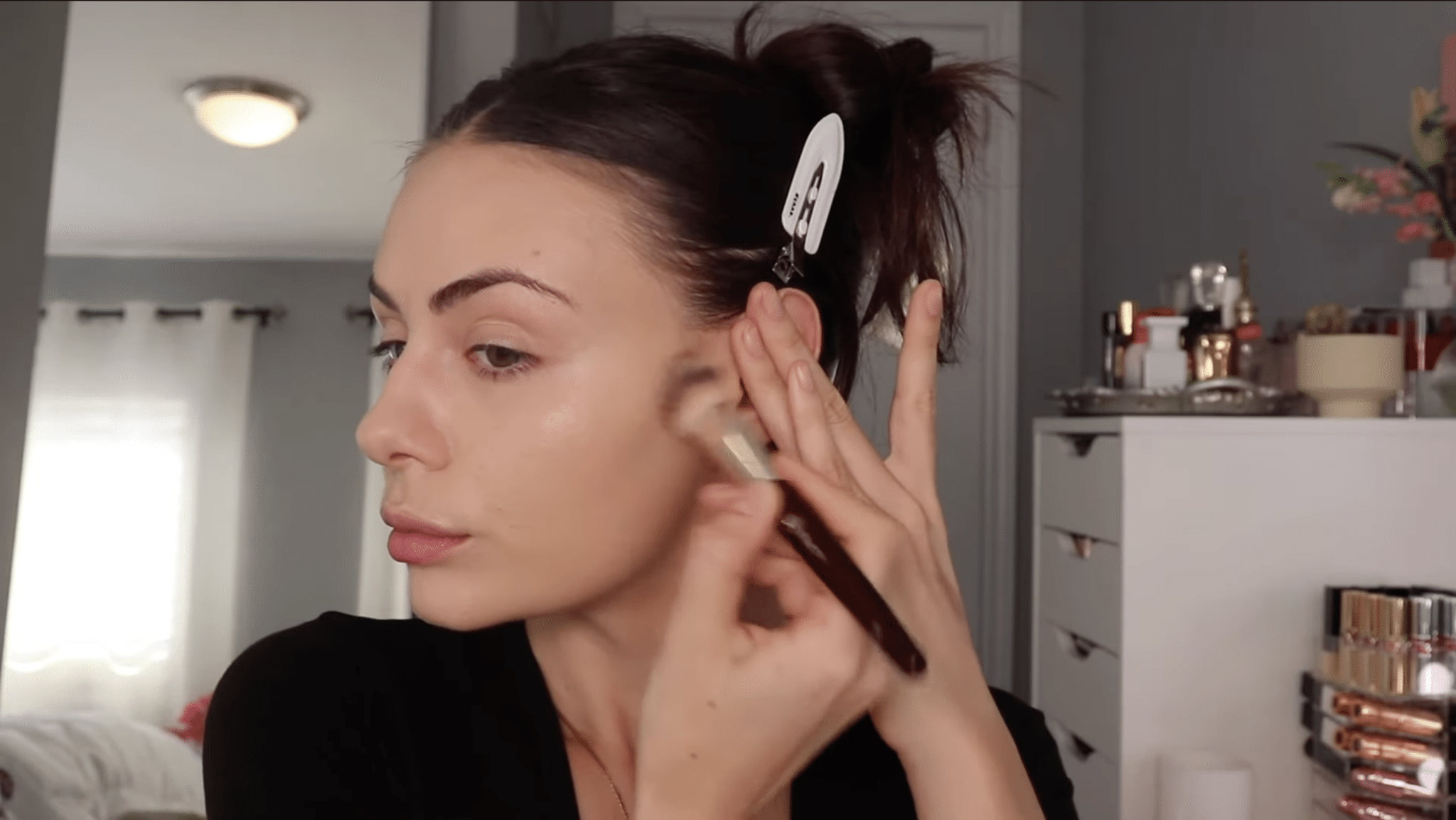 cream contour and blush