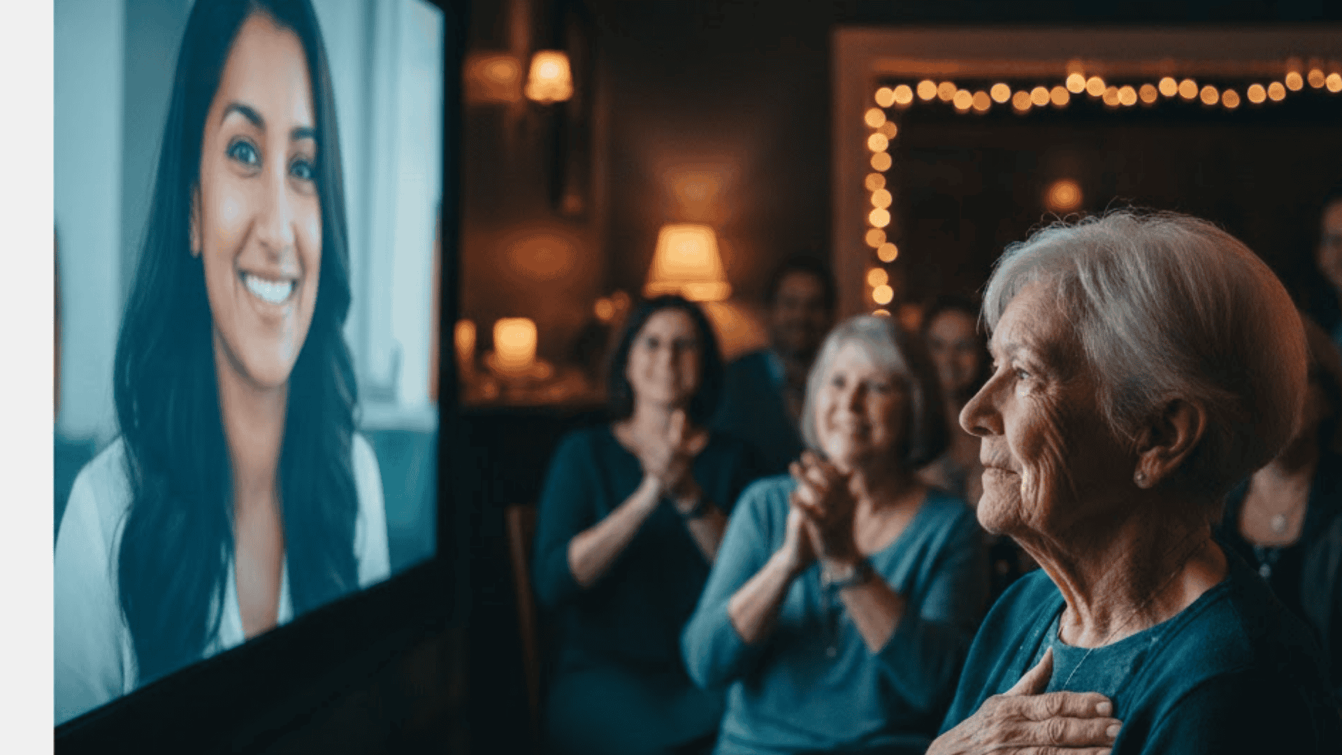 tribute video with messages from colleagues and friends