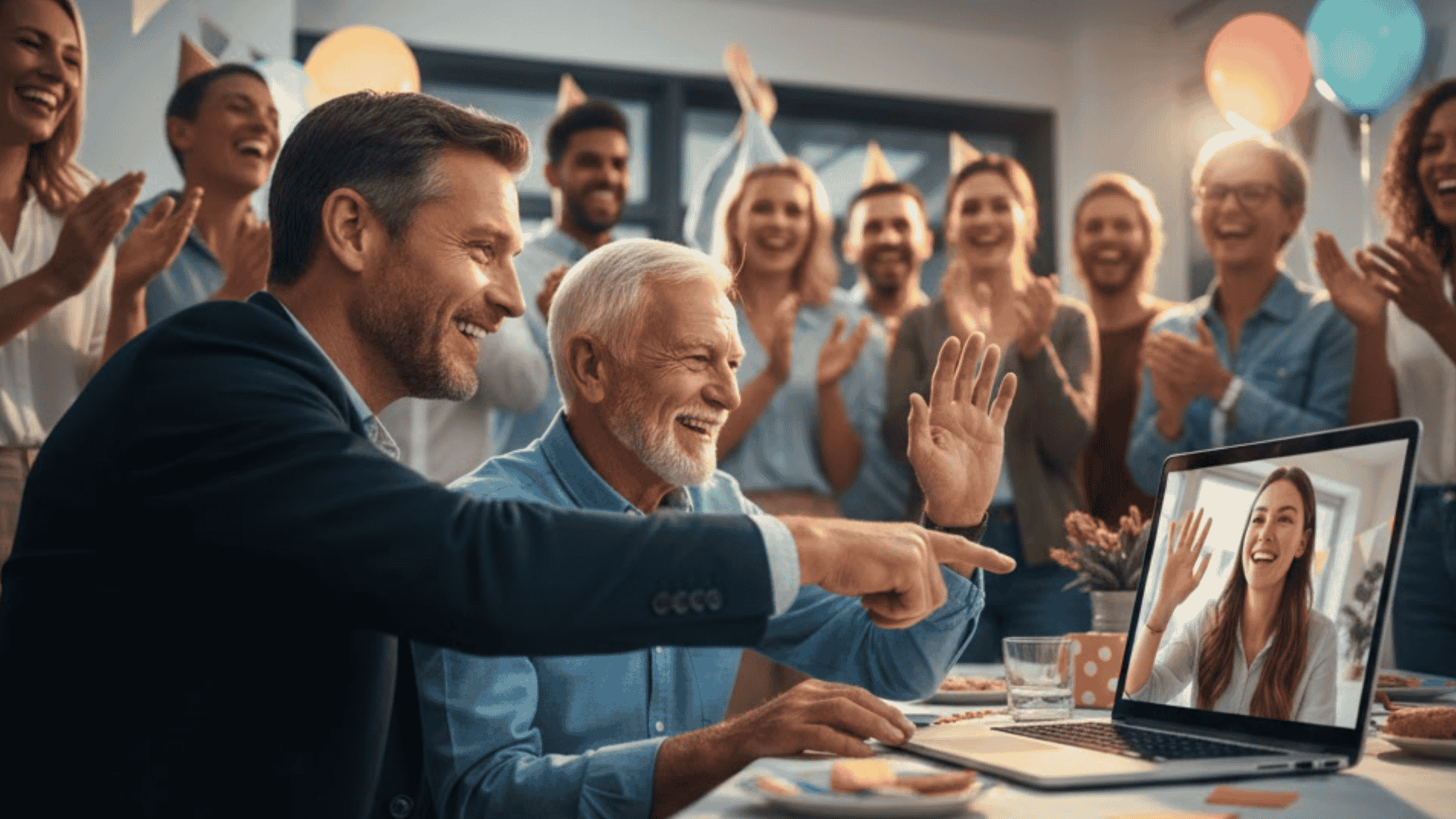 virtual component inviting distant friends to join