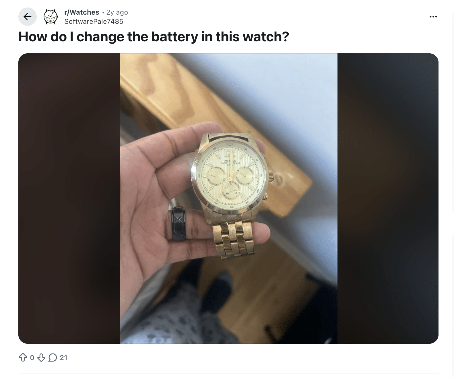 Community Advice on Changing a Watch Battery