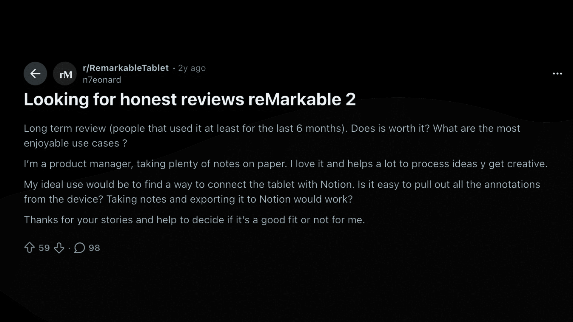 Honest User Centric Review Insights