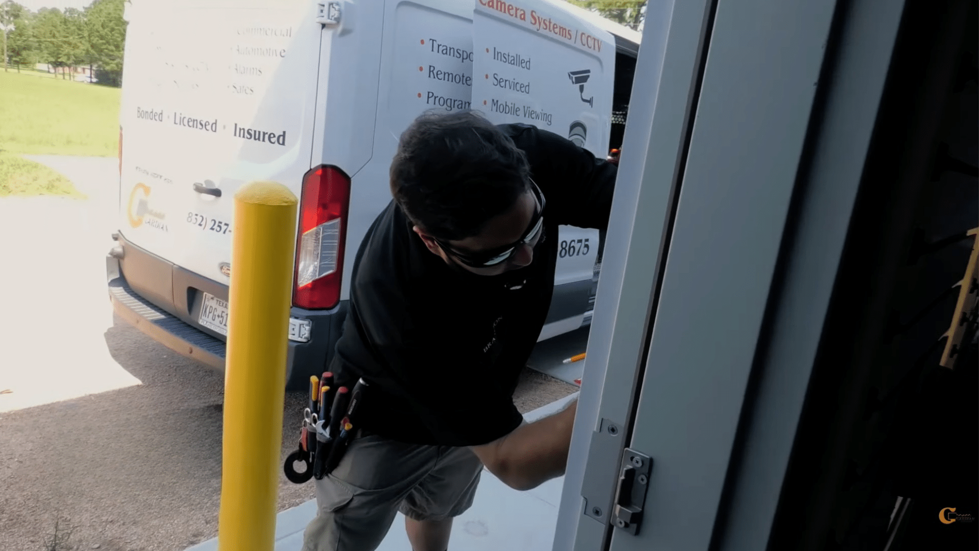 Step 2 Mount Keypad and Strike