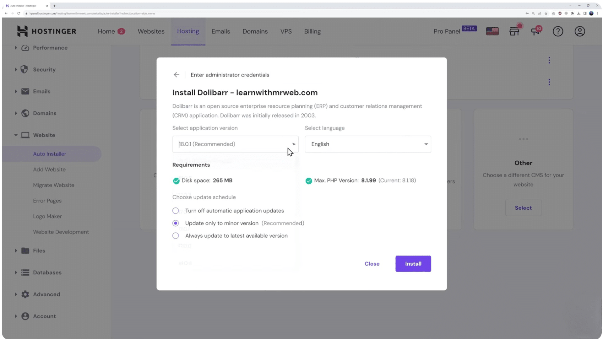 Step 3 Install the ERP Software