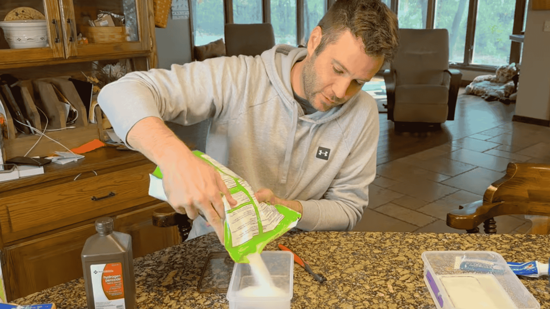 Step 3 use epsom salt and hydrogen peroxide