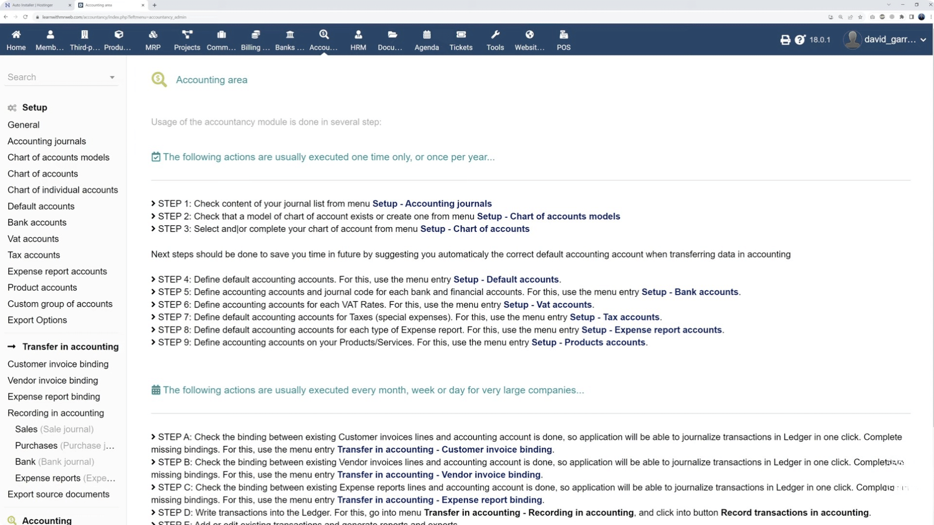 Step 6 Configure Accounting and Payments