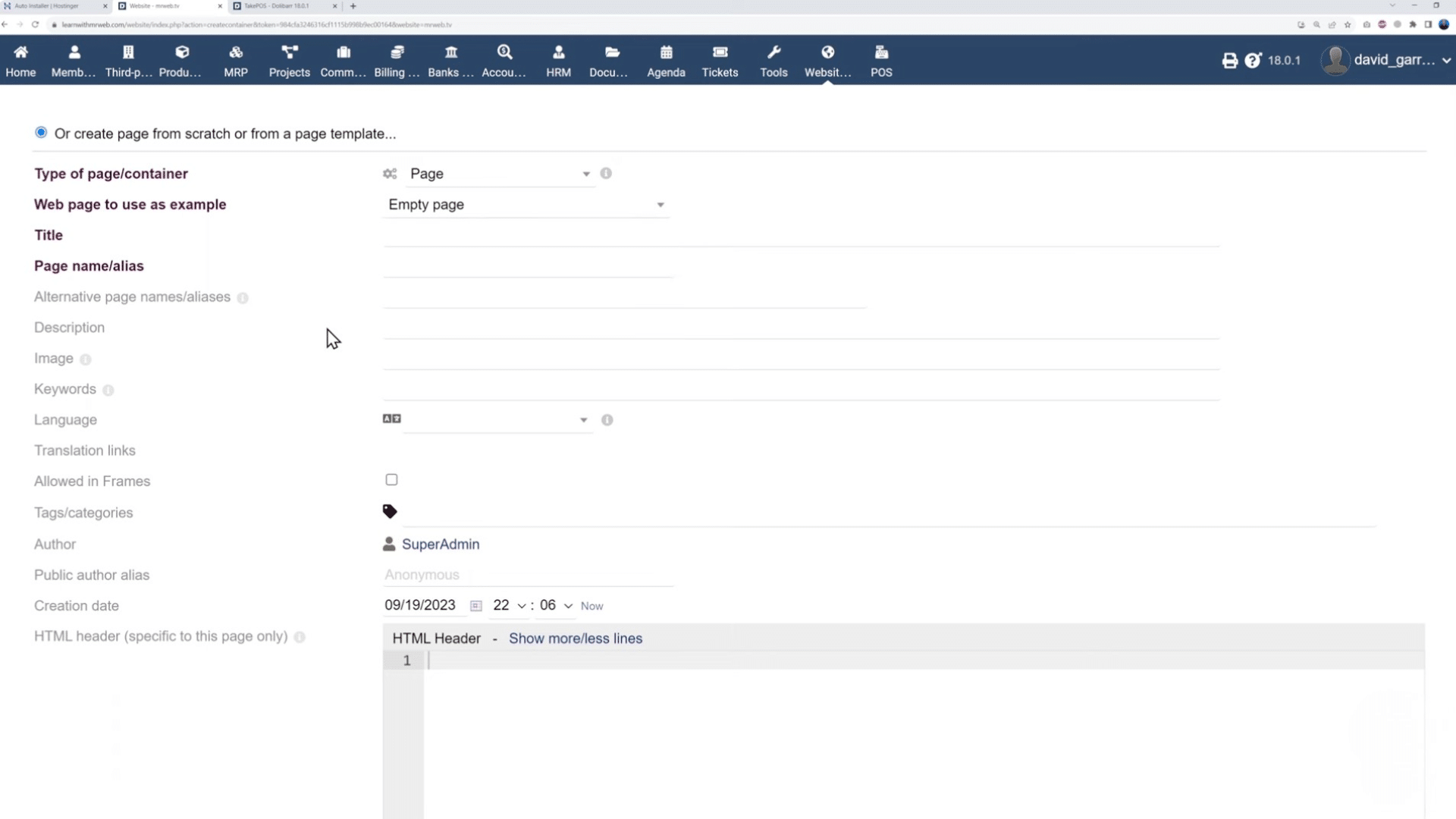Step 9 Create an Optional Front-End Website
