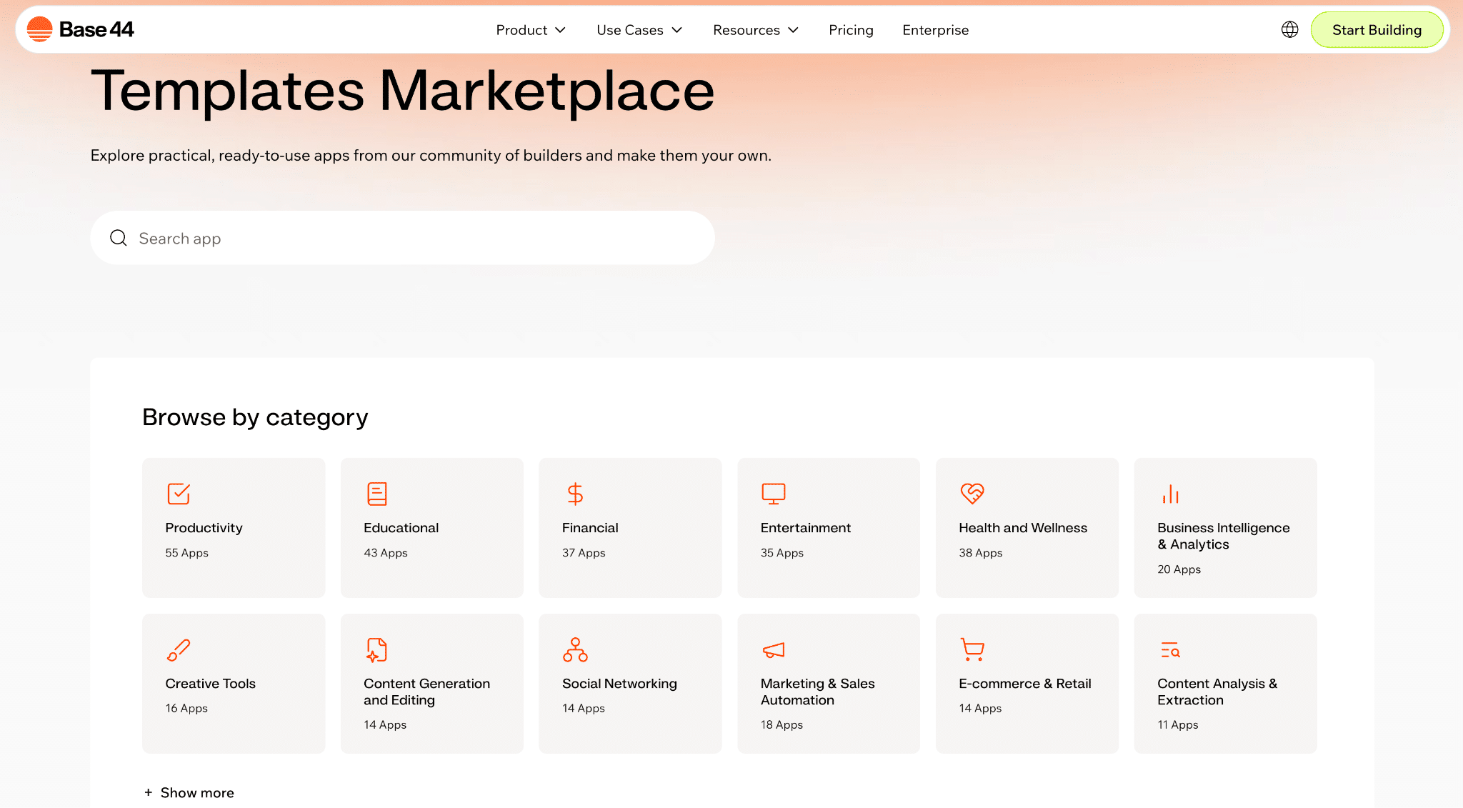 Base44 App Templates for Productivity