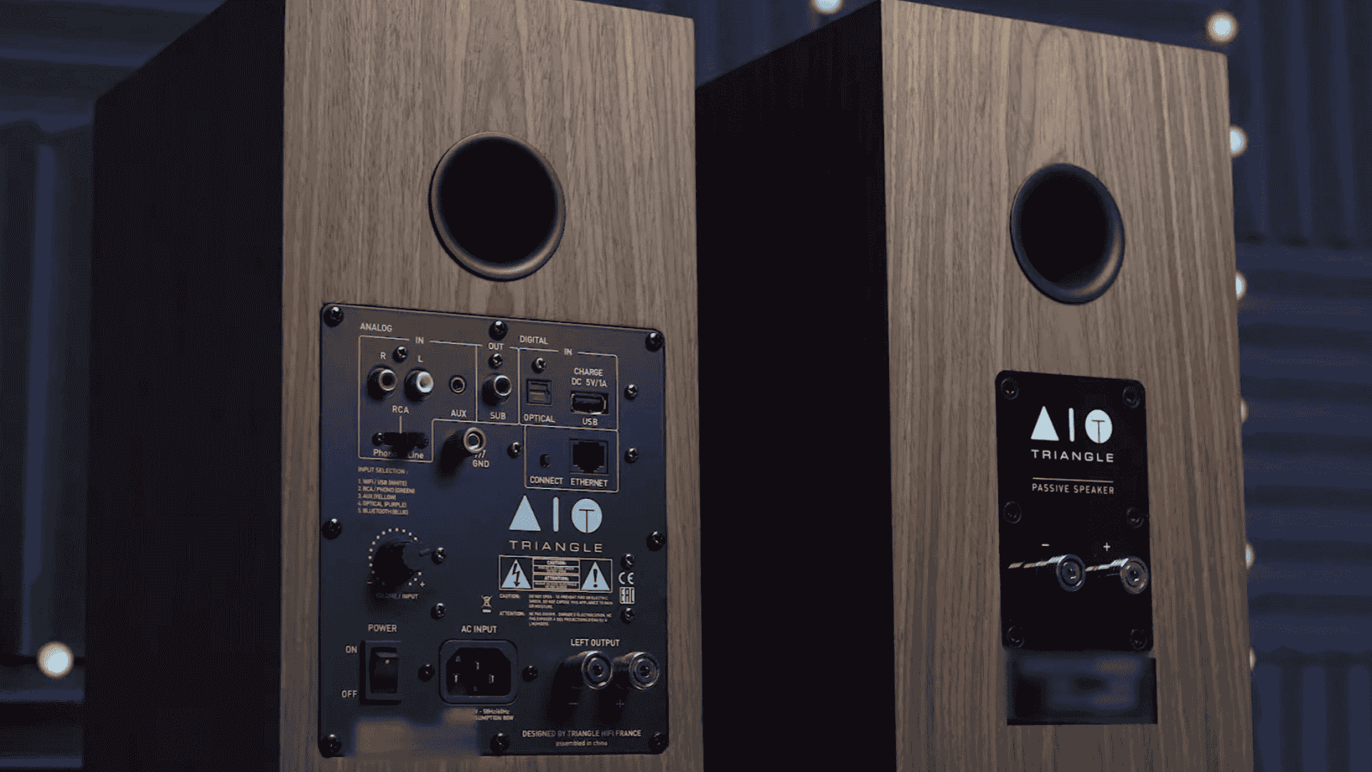 speakers for turntable record player triangle aio twin