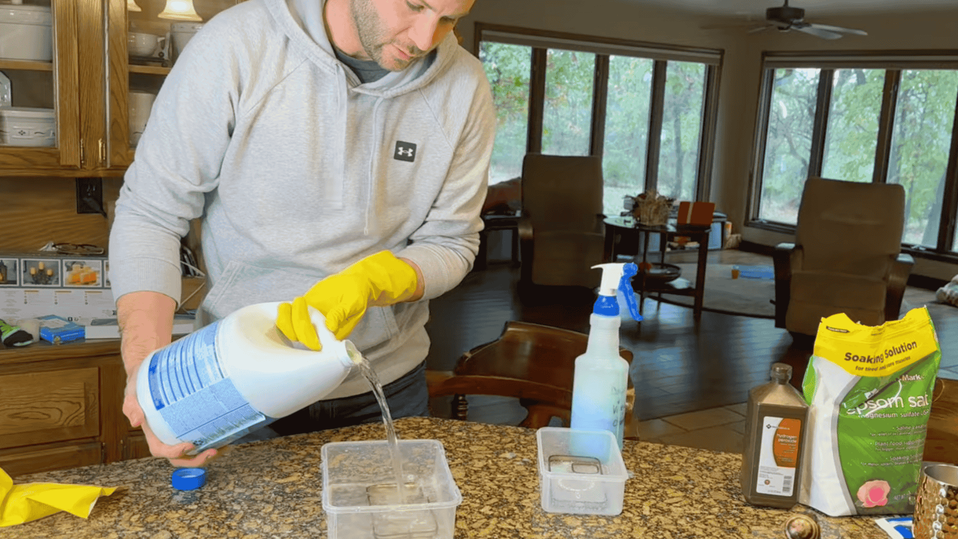 step 8 try a 50 50 bleach and water mixture