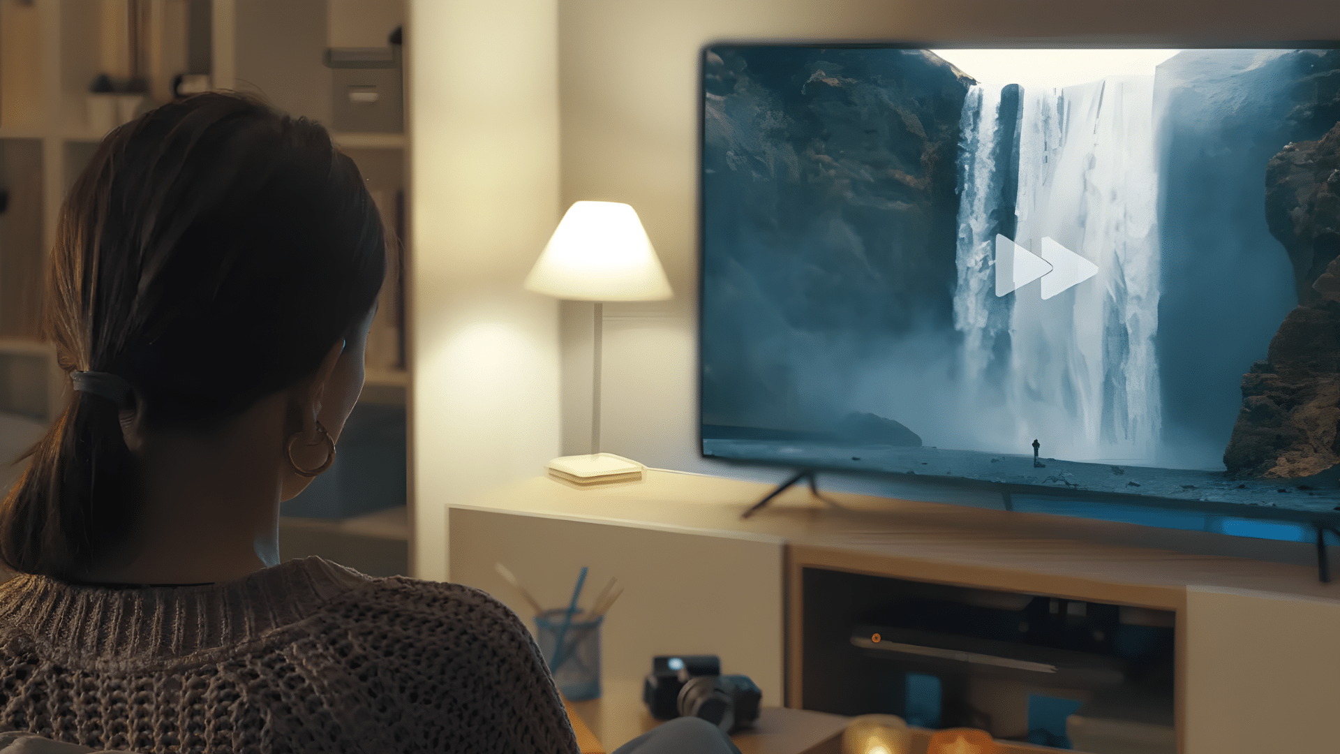 voice controlled home theater mode