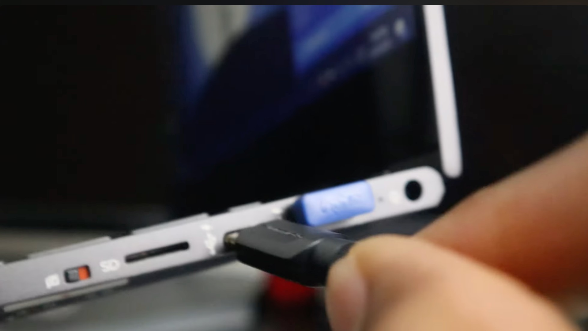 Connect the Cable to Your Laptop