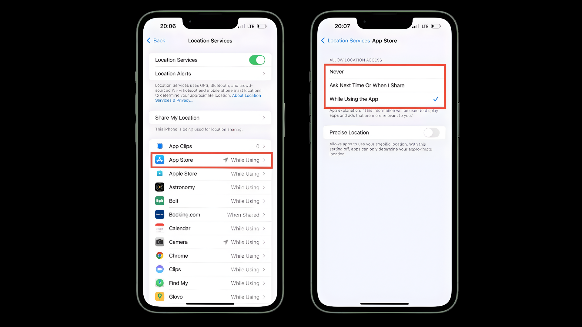 Stop Sharing Location With Specific People