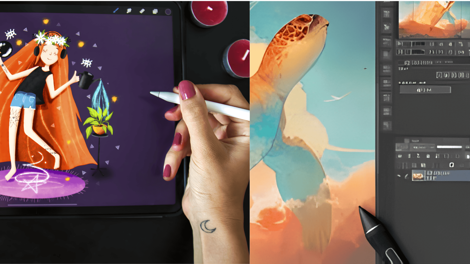 digital art and illustration