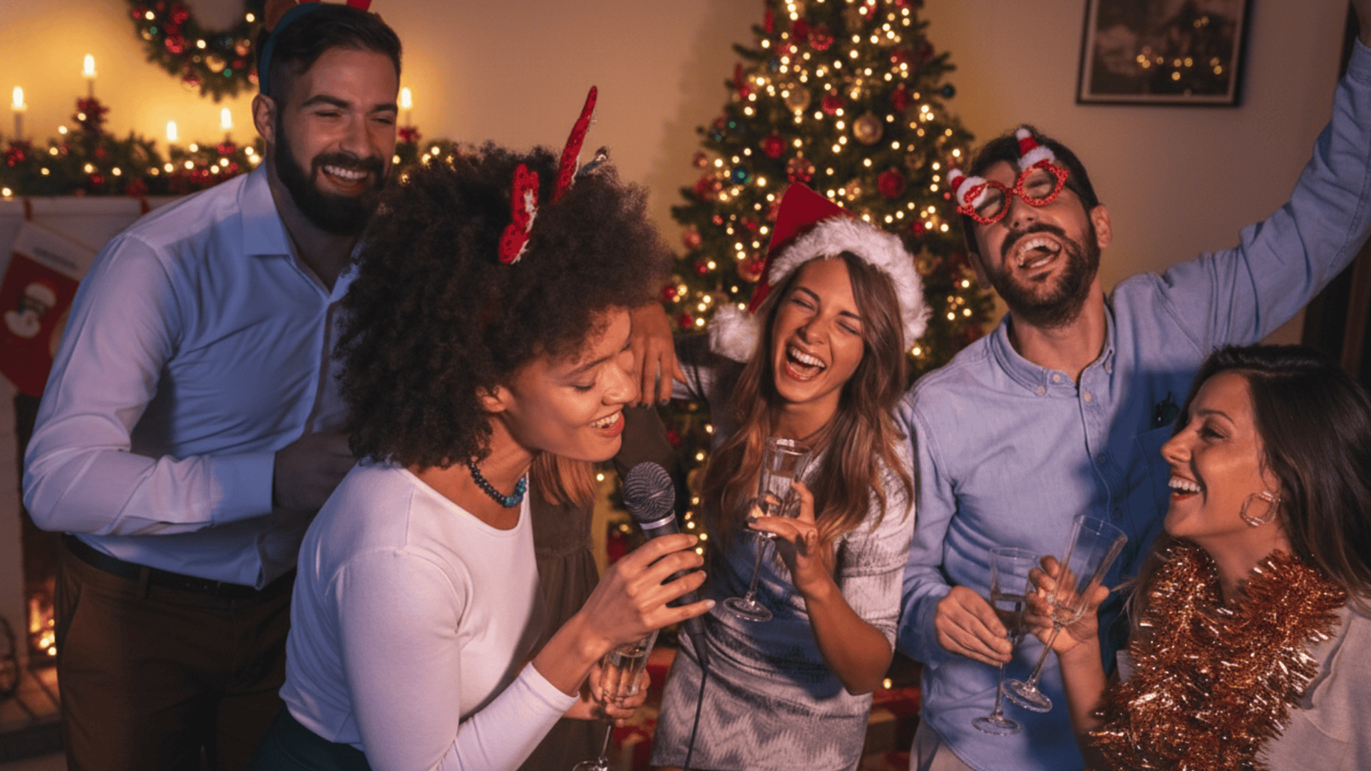 holiday themed karaoke party