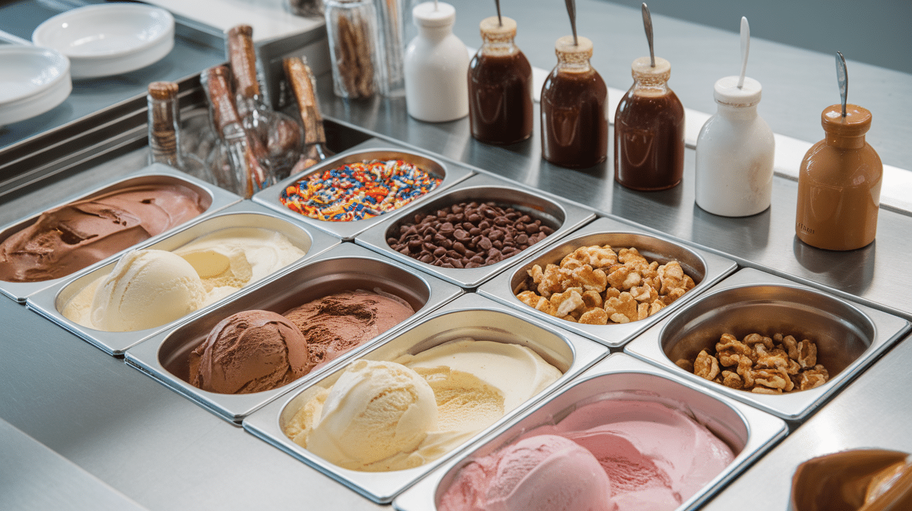 homemade ice cream bar