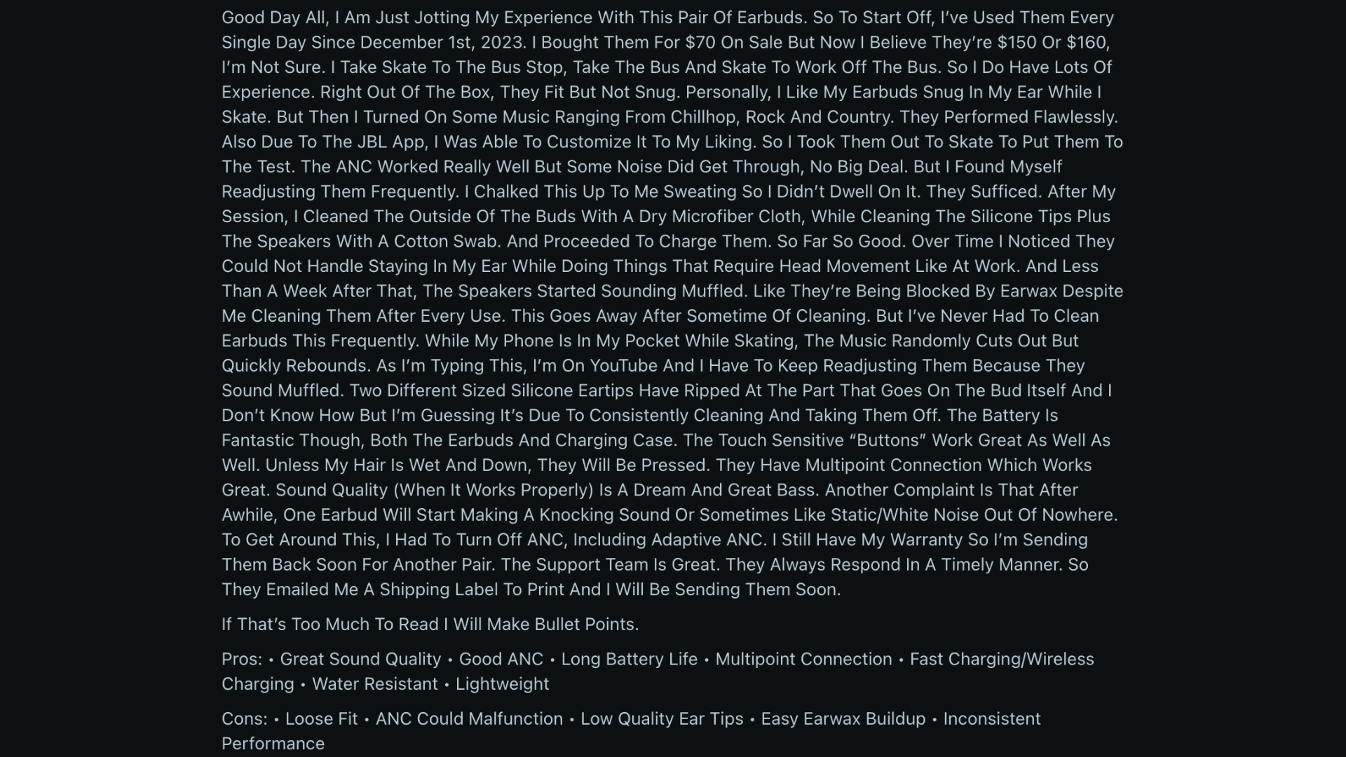 jbl live pro 2 review community feedback