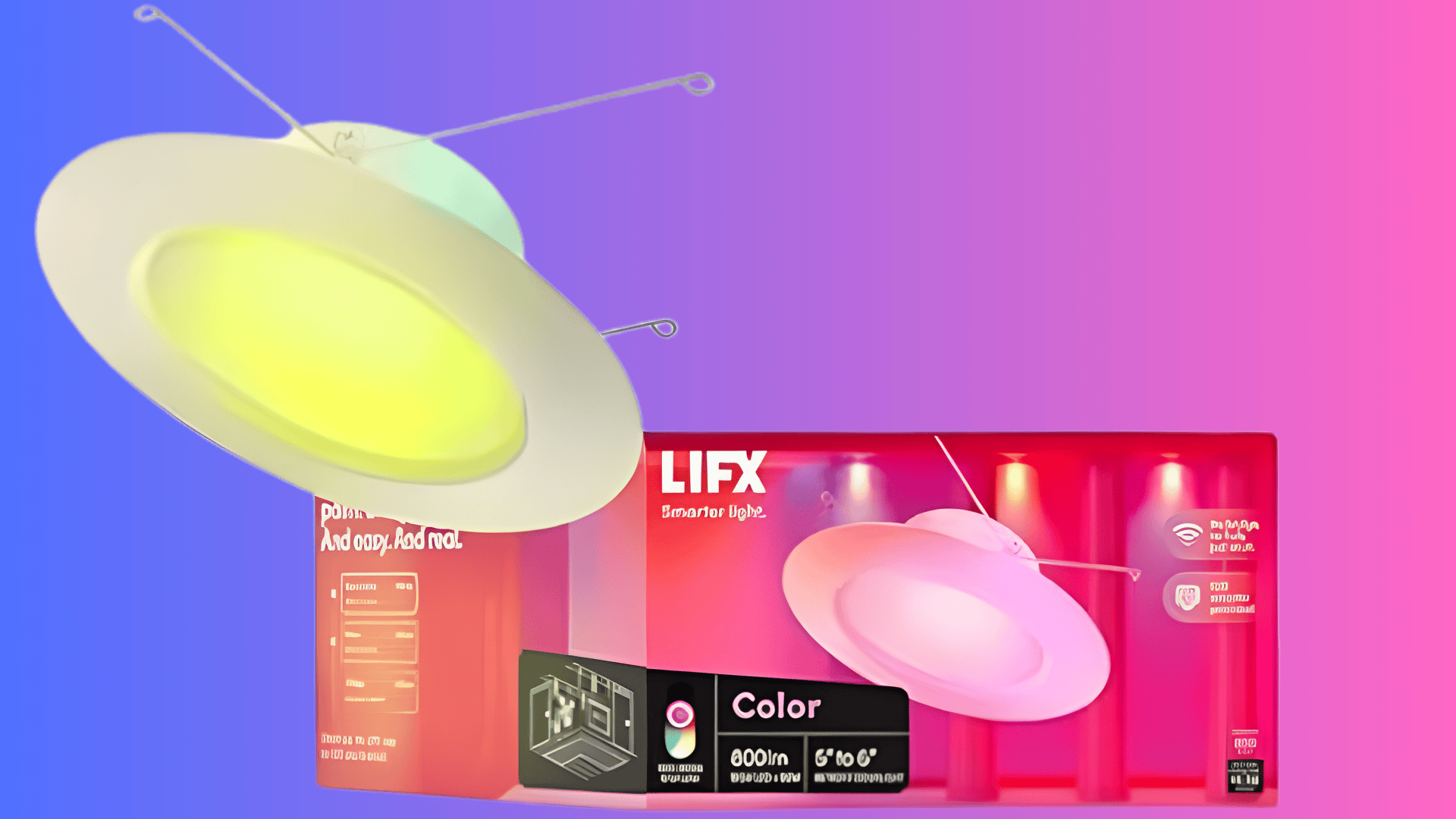 lifx color 5 6 800 lumen downlight e26 retrofit white