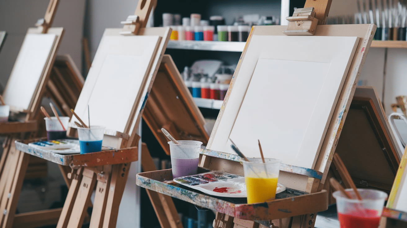 paint and sip station