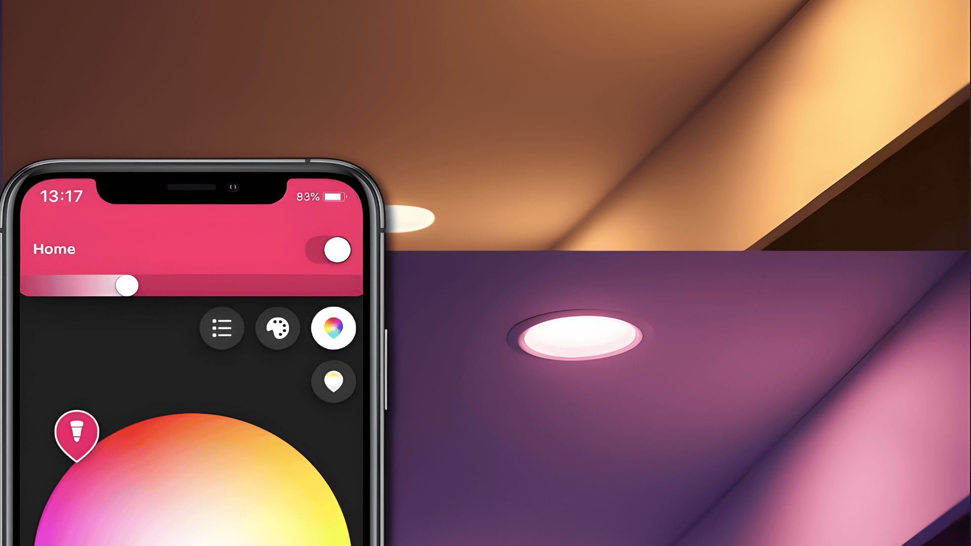 philips hue smart recessed LED downlight