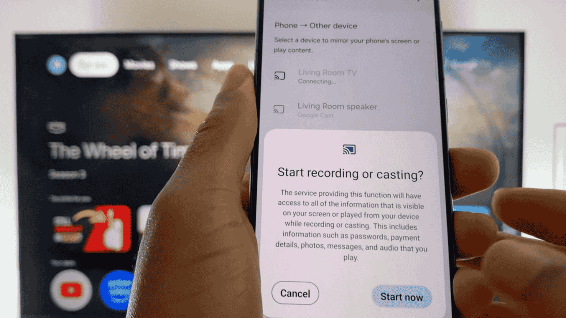 step 6 start screen mirroring