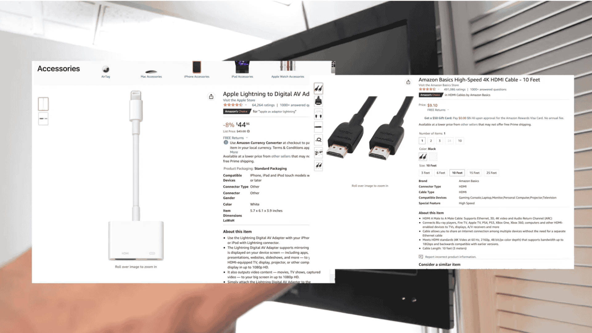 step 7 use lightning to hdmi adapter