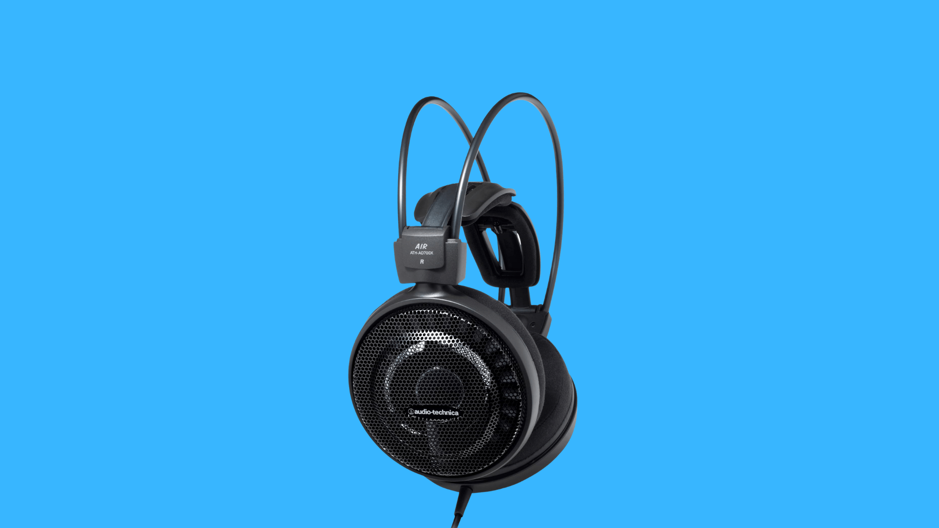 Audio-Technica ATH-AD700X open-back headphones with mesh ear cups, dual-wing headband, and wide soundstage for detailed listening