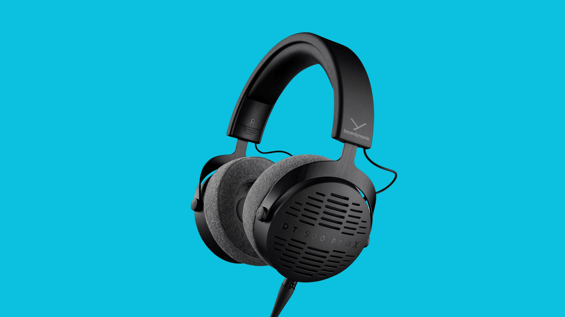 Beyerdynamic DT 900 Pro X open-back studio headphones with velour ear pads, metal frame, detachable cable