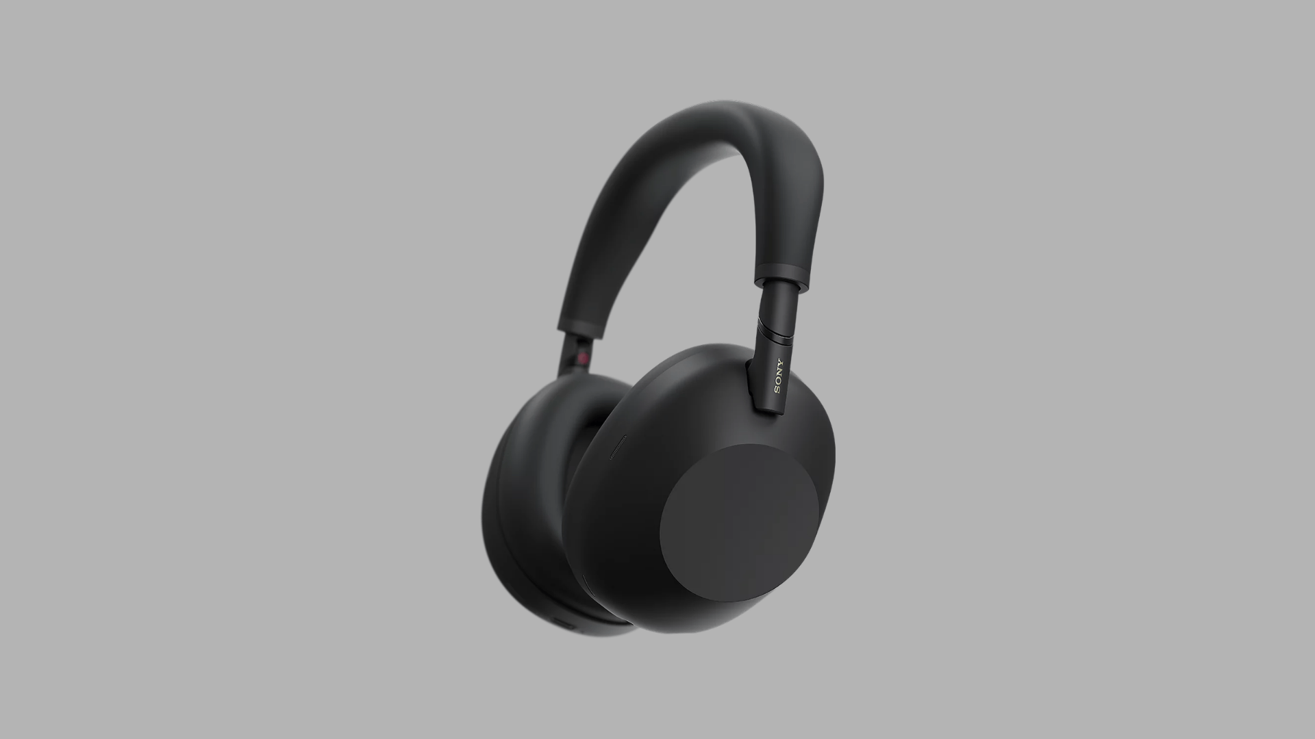Black Sony WH-1000XM6 wireless over ear noise cancelling headphones with cushioned headband and large ear cups design