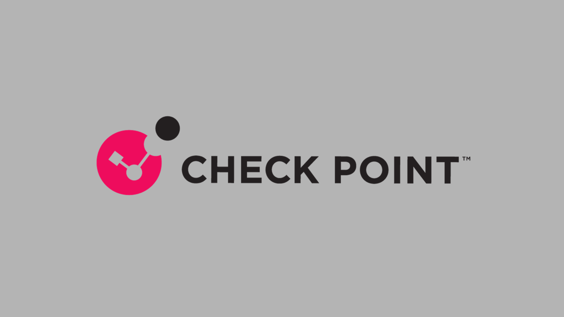 Check Point logo with pink circular symbol representing enterprise firewall platform for advanced threat prevention