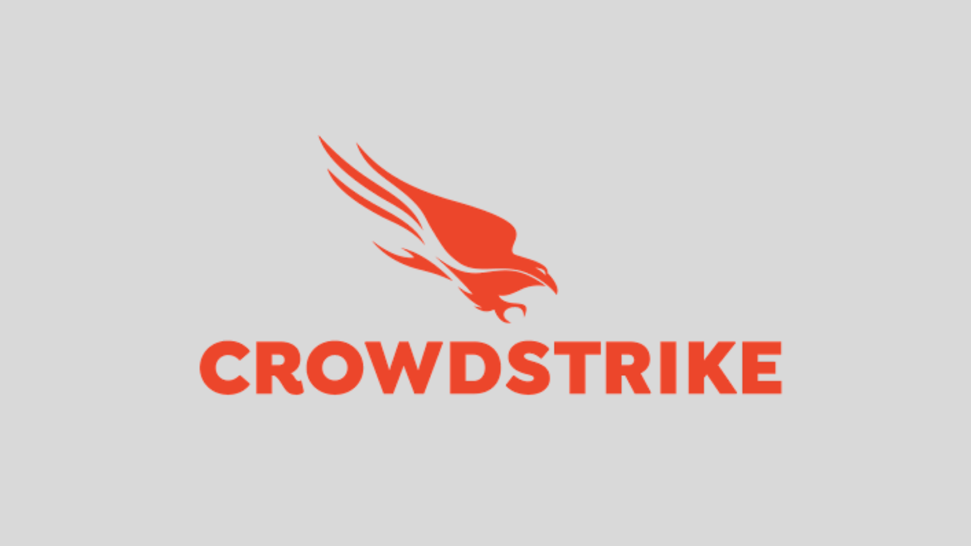 CrowdStrike logo with falcon bird symbol representing cloud based endpoint detection and threat protection platform