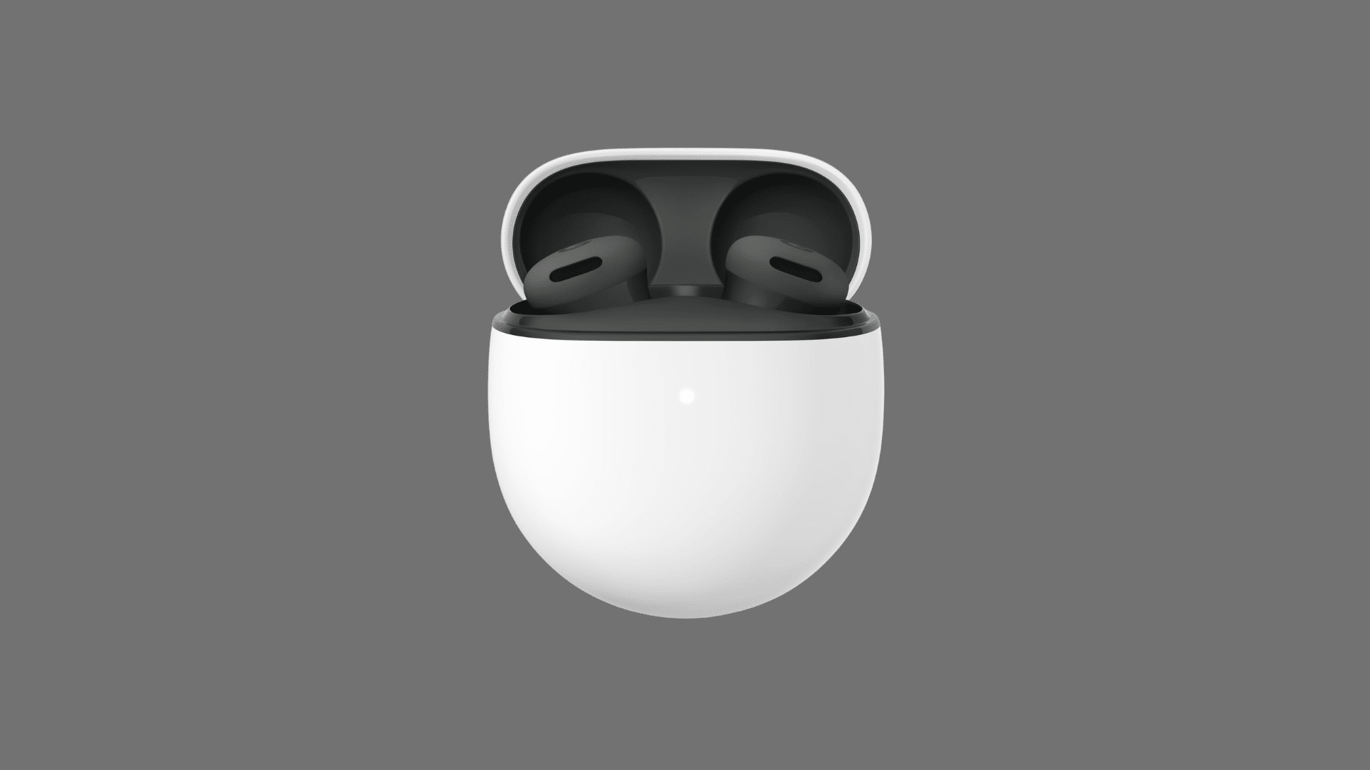 Google pixel buds wireless earbuds in open white charging case showing compact design and smooth fit true wireless earbuds