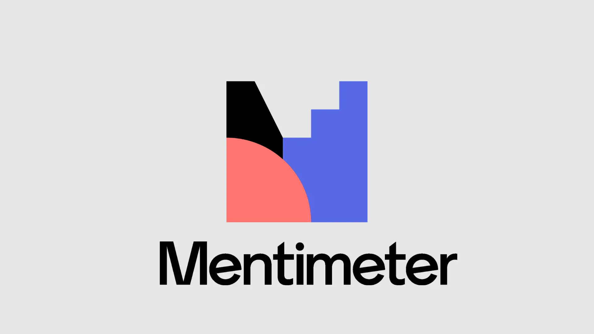 Image showing Mentimeter logo on a grey background