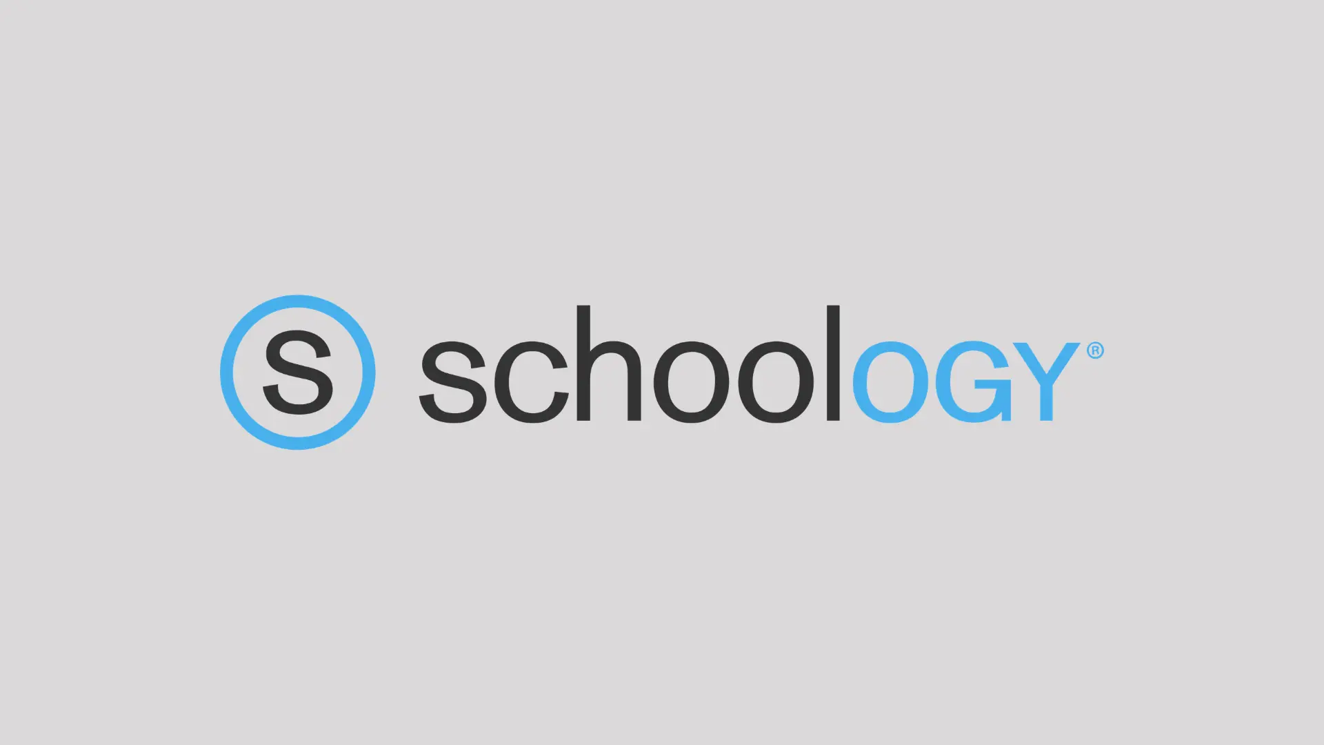 Image showing Schoology logo on grey background
