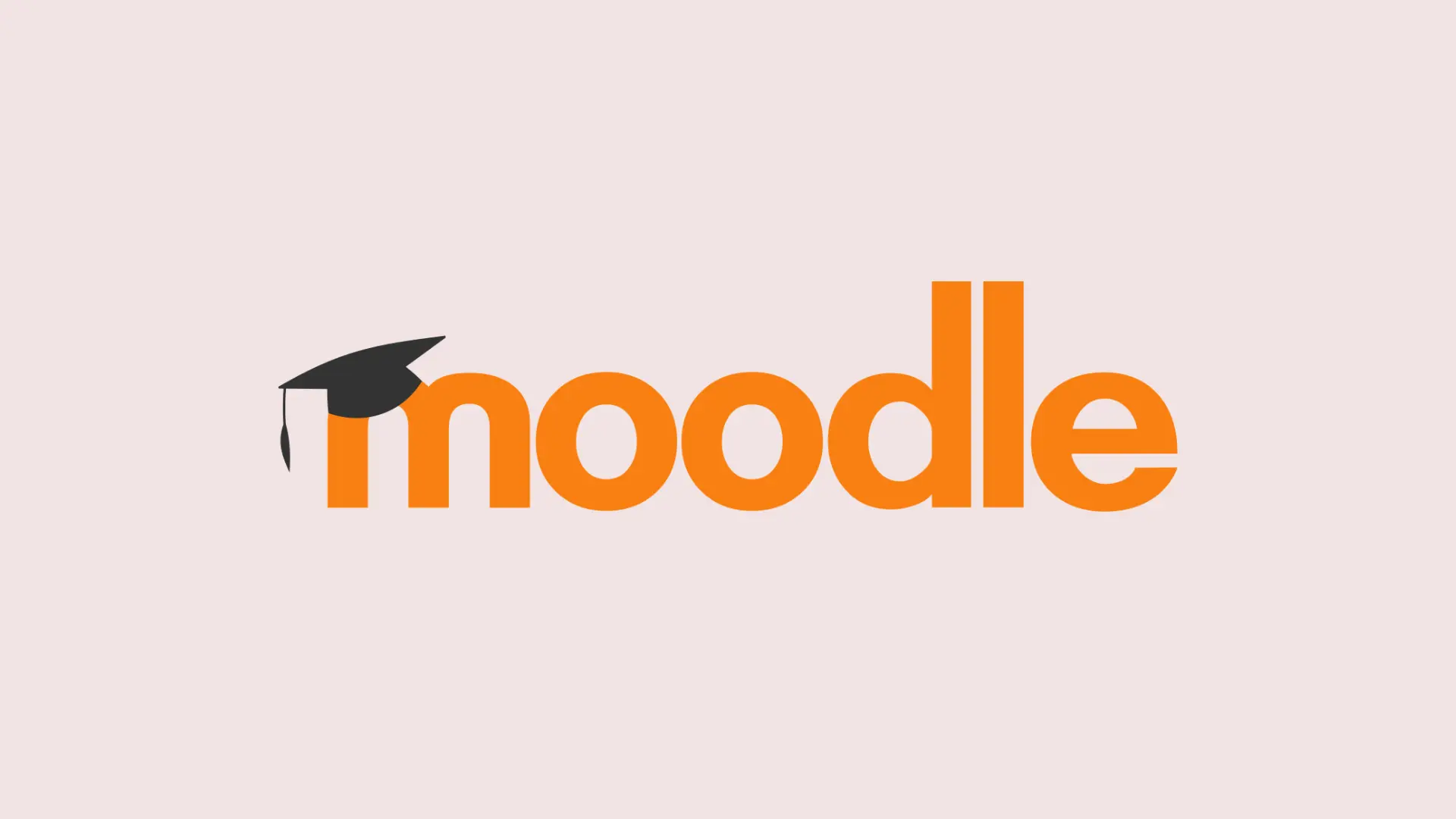 Image showing orange Moodle logo on grey background