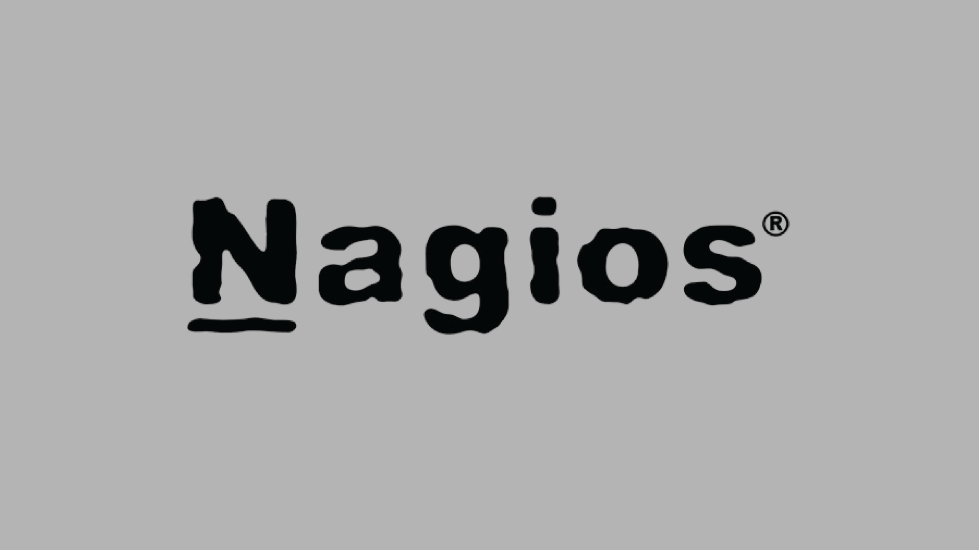 Nagios logo representing open source monitoring system used for tracking network infrastructure and servers