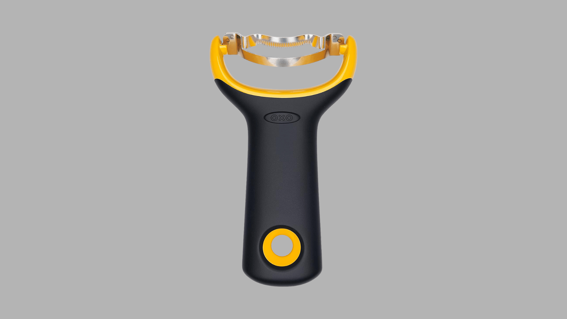 OXO corn peeler with stainless steel blade and ergonomic non slip handle for smooth and easy peeling