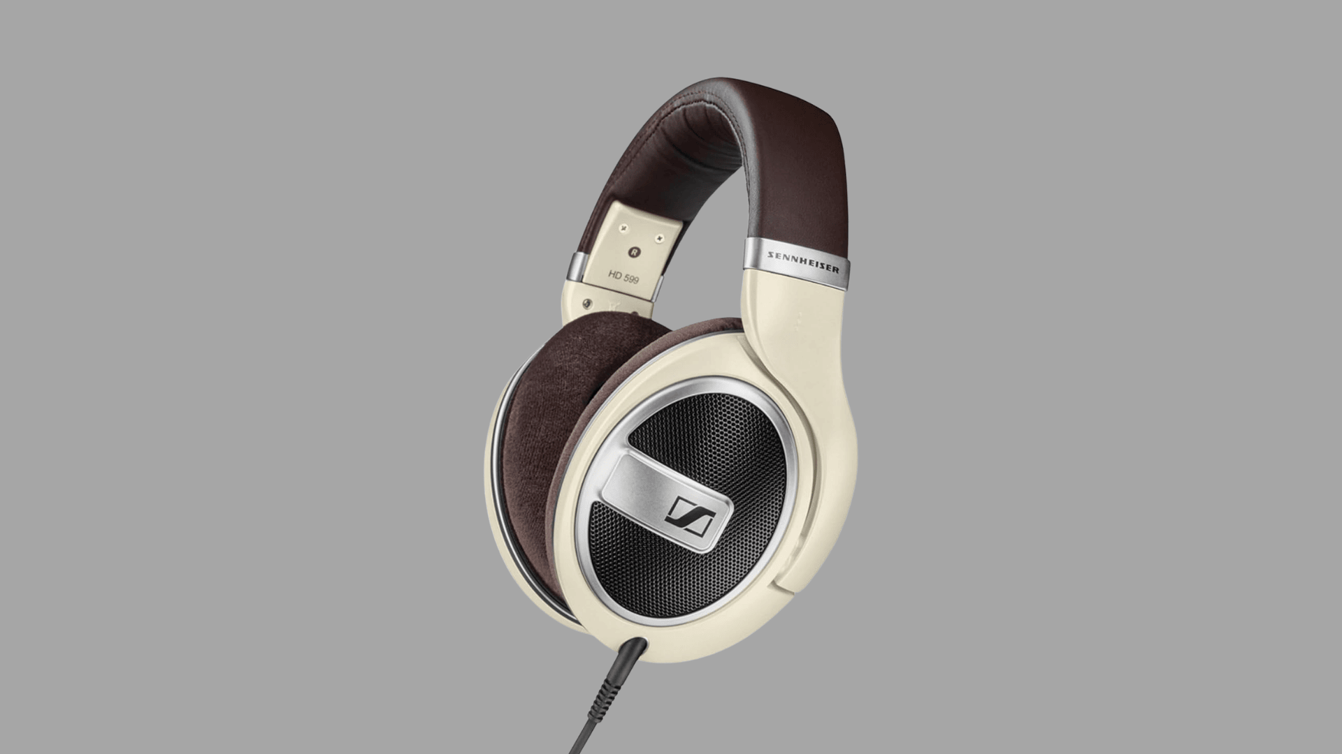 Sennheiser HD 599 open-back over-ear headphones with soft velour ear pads, lightweight headband, and natural detailed sound