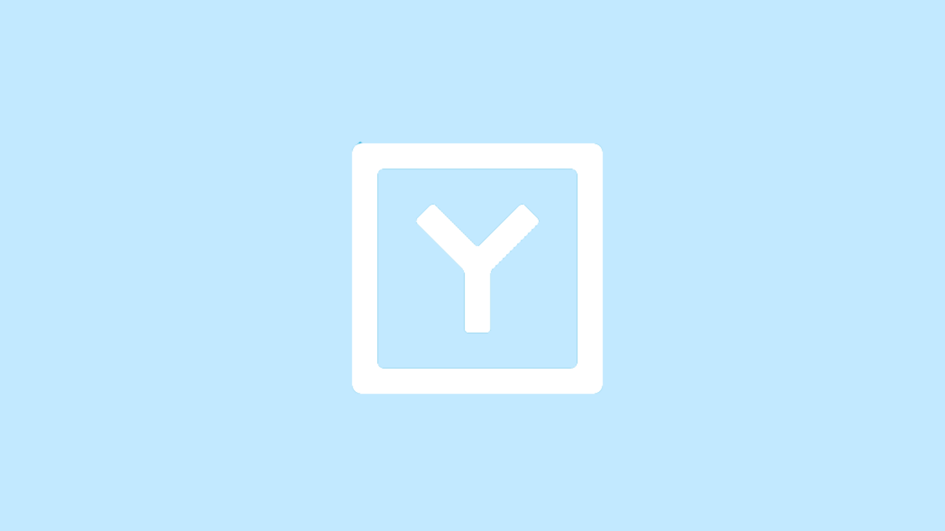 Y Media Lab logo with white Y symbol inside a rounded square on a light blue background