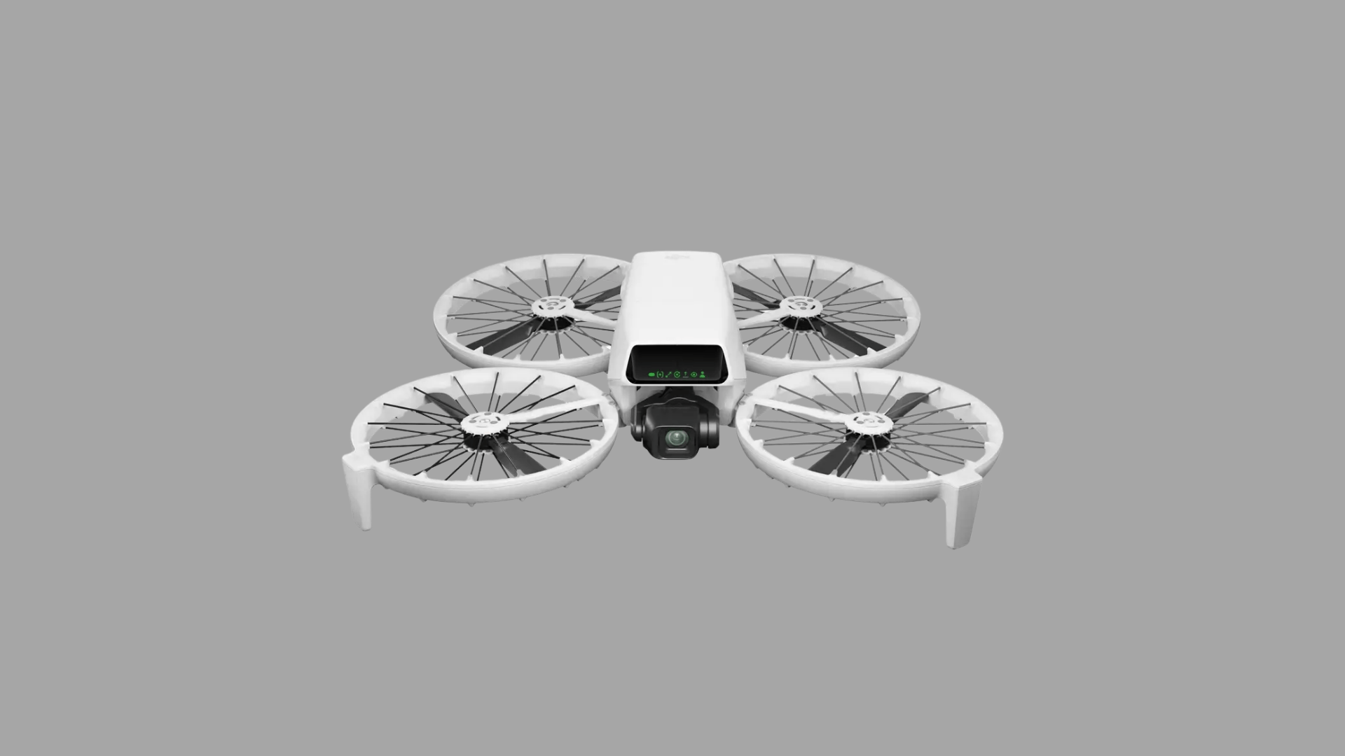 Compact DJI Flip quadcopter drone with enclosed propellers and front camera for safe indoor and beginner flying